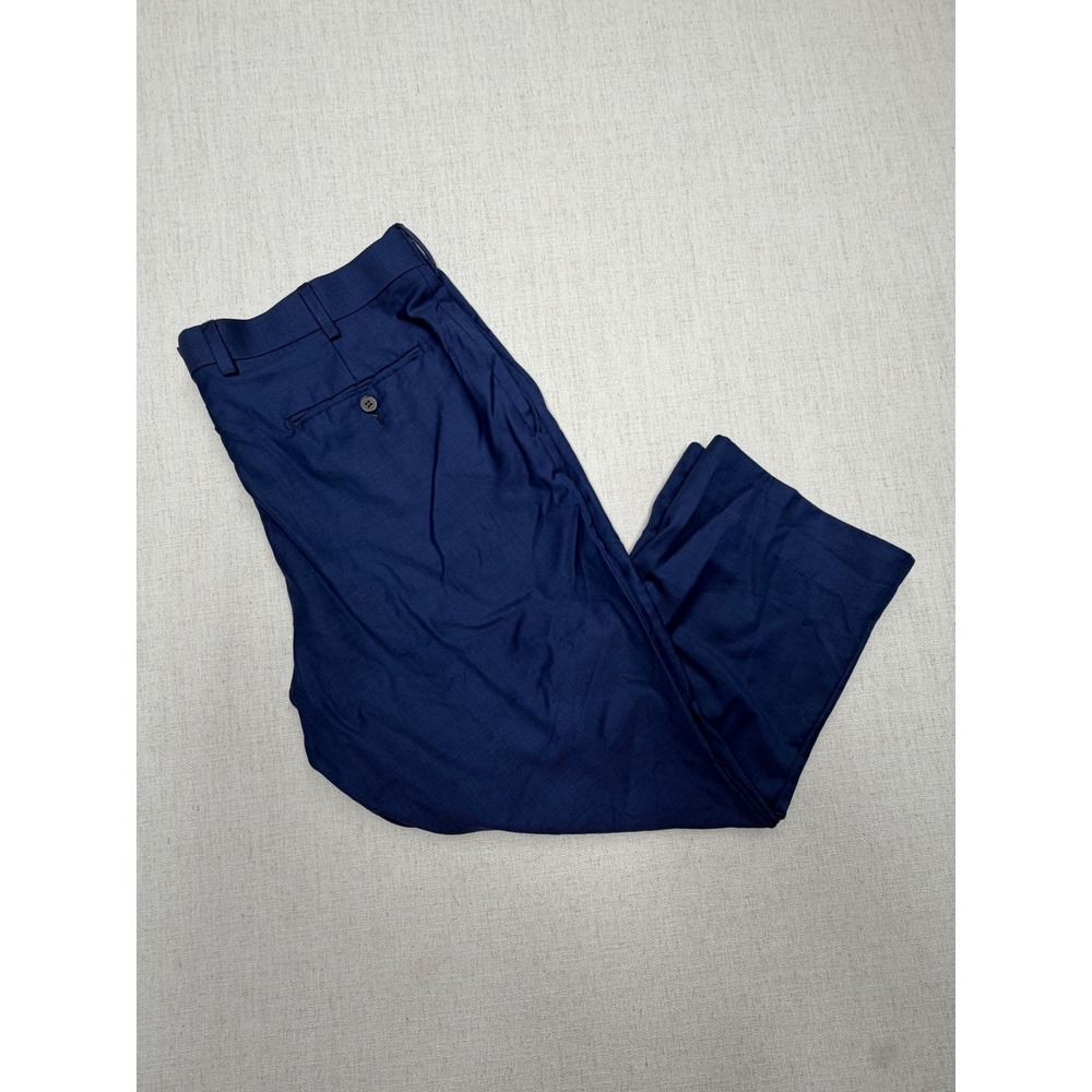 Suitsupply Brescia Int Blue 100% Wool Dress Pants Mens 44S E5181I